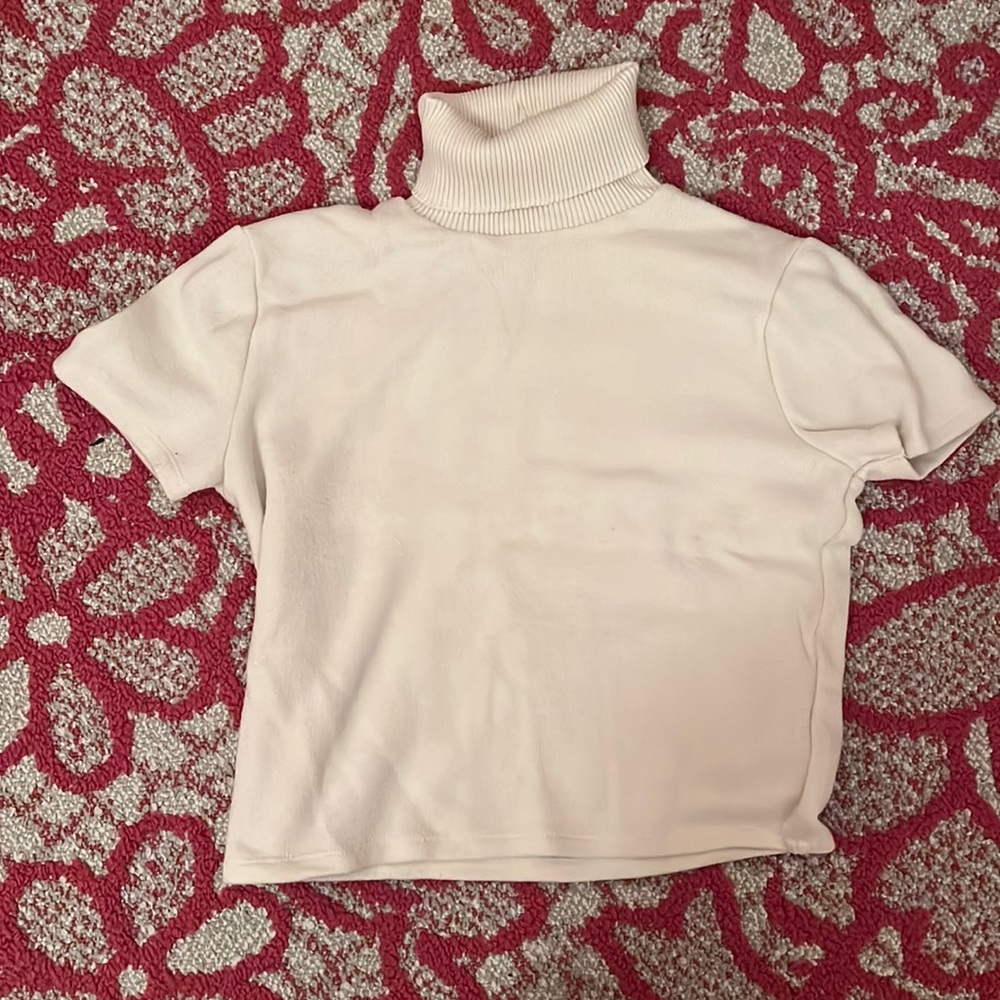 ZARA SHORT SLEEVE TURTLENECK